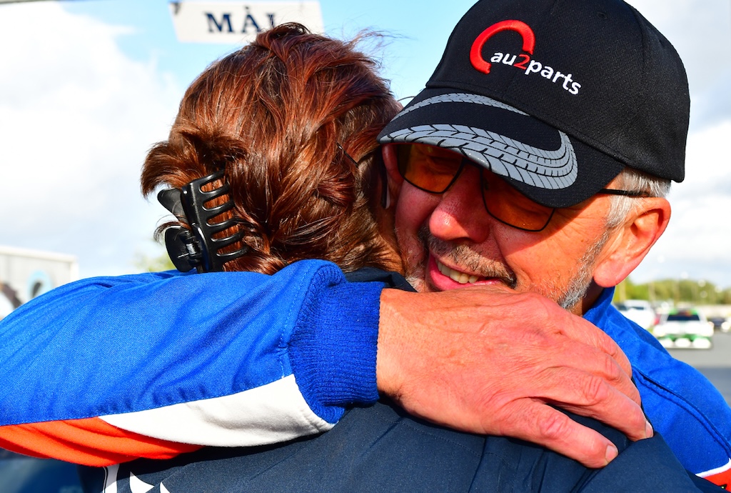 Kim Boisen er stoppet for at støtte sin datter og co-driver Emilie, som fremover vil give den gas bag rattet i egen rallybil - en knaldrød Renault Clio.
(Foto: Morten Dam - autoMOTIV/specialpress)